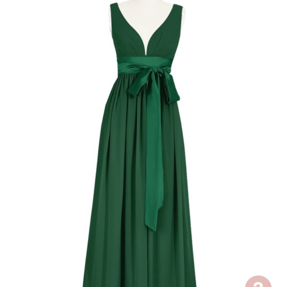 Azazie’s Georgia dress size 10 in dark green